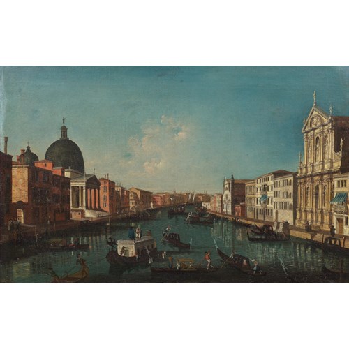 The Grand Canal, Venice, with San Simeone Piccolo & The Grand Canal and the Entrance to the Cannaregio, Venice